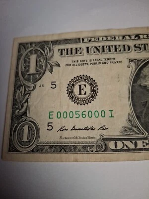 Billete De 1 Dólar Baja Denominacion  - Image 1 of 3