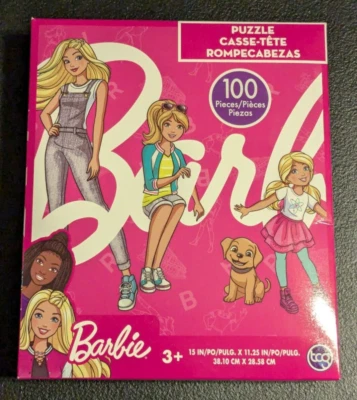 Barbie - Spongebob - Miraculous - 3 Children's Jigsaw Puzzle - 100 pieces - New - Image 1 of 4