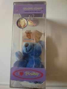 Britney Spears Rare Bear Bean Bear Blue - Picture 1 of 8