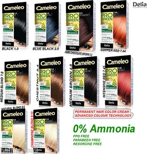 PROFESIONAL Delia Cameleo Pro verde permanente Coloración de cabello crema 0% - Imagen 1 de 8