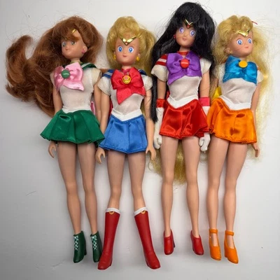 Sailor Moon Doll LOT OF 4 Anime Vintage Bandai Irwin  - Jupiter Moon Mars Venus - Image 1 of 4