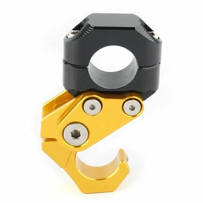 22mm Scooter Handlebar Hook Helmet Luggage Bag Carry for Universal Suzuki Gold - Image 1 of 4