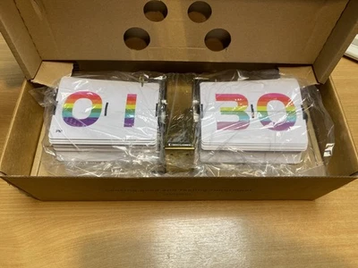 🙇 Cloudnola Flipping Out Wall Tabletop Flip Clock LGBTQ Rainbow Style Gold 🙇🏽 - Image 1 of 4