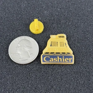 Wal-Mart Walmart Kasse Registrierkasse Emaille goldfarben Pin Pinback #51344 - Bild 1 von 2