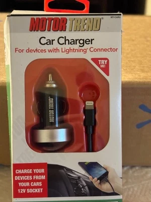 CAR CHARGER FOR DEVICES WITH LIGHT*NING CONNECTOR. 12VOLT. - Image 1 of 4
