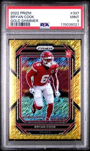 2022 Panini Prizm Bryan Cook #397 Gold Shimmer PSA 9 - Picture 1 of 2