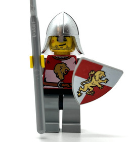 Lion Knight crooked smile Kingdoms Lego Castle Minifigure 7187