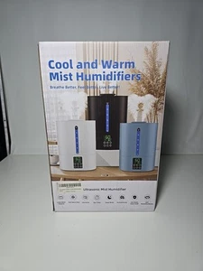 Coolfigu Ultrasonic Mist Humidifier | 4L Tank | Quiet Operation | Black - Picture 1 of 3
