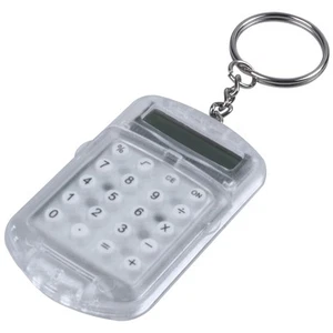 Boîtier en plastique transparent 8 chiffres calculatrice électronique avec clé bu5364 - Photo 1/8