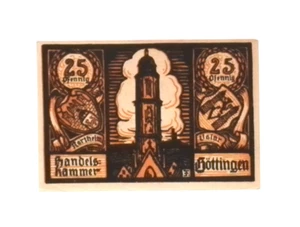 1920 Deutschland GOTTINGEN 25 Phennig Notgeld / Banknote - Bild 1 von 2