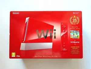 CONSOLE WII RED- 25TH ANNIVERSARY EDITION- NEW & SEALED - EUROPEAN VERSION - Picture 1 of 6