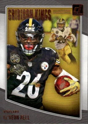 2018 Donruss Le'Veon Bell #GK-33 Gridiron Kings Pittsburgh Steelers 11K - Image 1 of 2