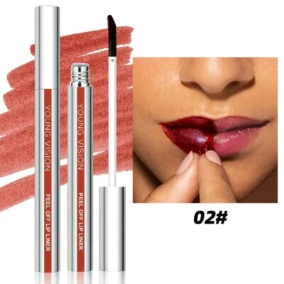 Lip Liner #02 Deep Red Long Wear Waterproof Makeup  Free Delivery | Long Lasting - Image 1 of 4