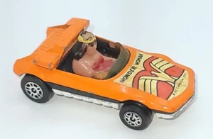 Vintage 1979 Corgi 33 Wonder Woman Die Cast Car DC Comics Inc GT Britain Orange - Picture 1 of 7