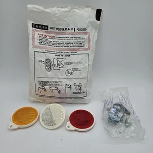 Sealed NOS - Gem Safety Bike Reflector Kit No. 23, Vintage Road Muscle BMX, USA - Picture 1 of 7