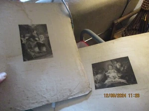 Ancienne Gravure Religieuse Mariage de la Vierge & Jésus Christ - Imagen 1 de 7