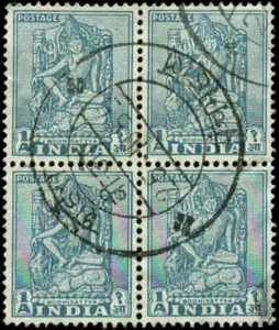 India Scott #231 Block of 4 Used - Picture 1 of 1