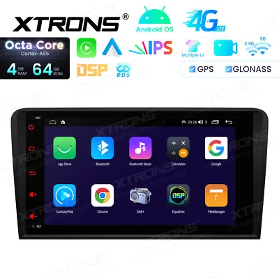 8" Touchscreen Android 14 Autoradio GPS Navi DSP USB WiFi für Audi A3 S3 8P RS3 - Bild 1 von 4