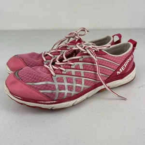 Merrell Vibram Womens Shoes Pink Silver Sz 9.5 Athletic Running Sneakers J58084 - Picture 1 of 6