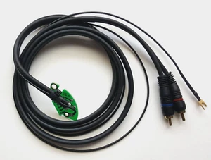 Technics SL 1200 1210 MK2 MK3 MK5 Cavo phono rca schermato 145 cm con massa - Imagen 1 de 8
