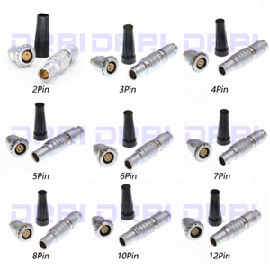 Conector pull de empuje compatible 1B FGG EGG 2 3 4 5 6 7 8 10 12 14 16 pines - Imagen 1 de 23