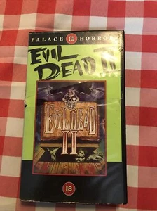 Evil Dead 2 Palace Horror Home Video edition RARE VHS Tape - Imagen 1 de 10