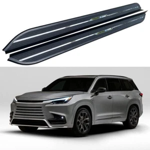 Black Running Board fits for Lexus TX 2024 Side Step Nerf Bar 2PCS Stairs - Picture 1 of 9
