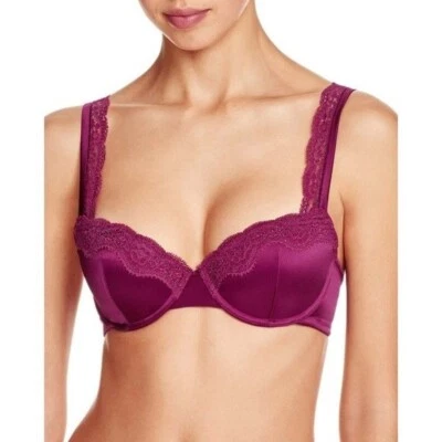 NWT STELLA MCCARTNEY Clara Whispering Bra Purple Potion Size 30D Lace Trimmed - Изображение 1 из 4
