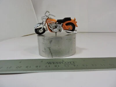 Motocicleta diecast Matchbox Harley Davidson #50 naranja/cromo vintage 1980 Foto 1 de 4