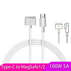 1.8M For Laptop Computer L Shape Tip Wire Type-C to -Magsafe 2 87-100W PD Cable