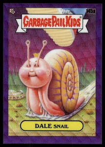 2021 Topps Chrome Garbage Pail Kids Series 4 Dale Snail Purple Wave /250 #145a - Picture 1 of 2