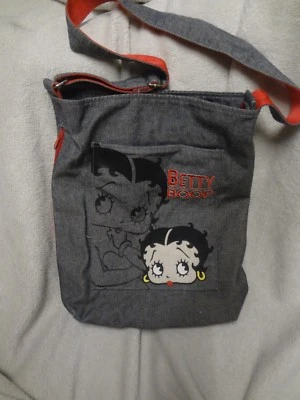 Precioso bolso de hombro grande BETTY BOOP denim Foto 1 de 4