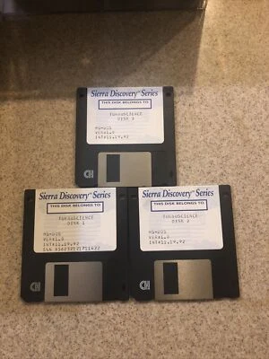Turbo Science PC game 3.5" disks Sierra Discovery Series 1993 - Image 1 of 2