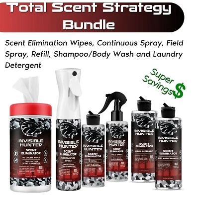 Invisible Hunter Total Scent Strategy Bundle; Triple Action Scent Control & More - Image 1 of 4