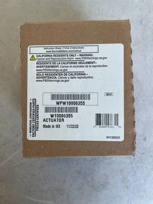 Whirlpool W10006355 Washing Machine Actuator Replacement Part Maytag Kenmore NIB - Image 1 of 4