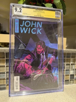 John Wick #1 CGC 9.2 2nd Print Signed By Keanu Reeves CGC/JSA - Image 1 of 4