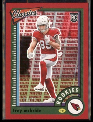 2022 Panini Classics #183 Trey McBride Timeless Tributes Red Rookie #/75 - Image 1 of 2