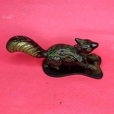 Victorian Style Squirrel Shape Door Knocker Handmade Brass Home Decor Doorbell - Image 1 of 4