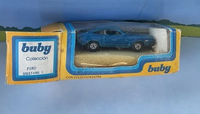 Vintage BUBY  FORD MUSTANG II   rare 1:64 diecast made Argentina Mustang 2  MIB - Image 1 of 4