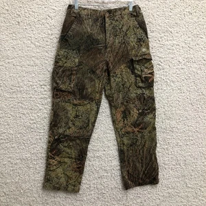 Game Winner Pants Medium Mens Green Cargo Mossy Oak Straight Hunting Outdoors M - Picture 1 of 14