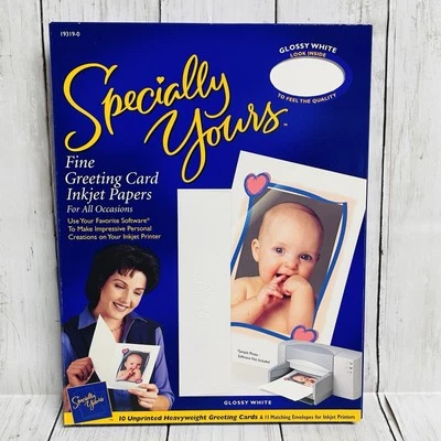 Specially Yours Fine Greeting Card Inkjet Papers, 10 Heavyweight Cards, 19319-0 - Image 1 of 4