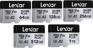 Lexar Micro SD Professional SILVER PLUS Flash Memory Card 512GB 1TB - Picture 1 of 9