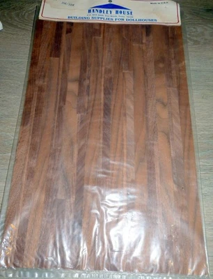 New Handley House Wood Flooring #104 for Miniature Doll House 1/12 Scale 11”x17” - Image 1 of 2