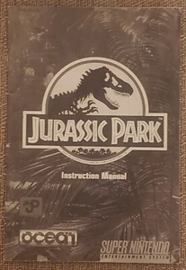 Jurassic Park - Super Nintendo SNES - Instruction Manual Booklet ONLY - Picture 1 of 12