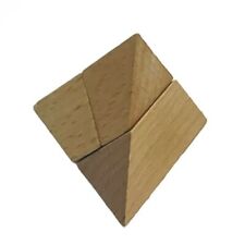 Brain Teaser Stack  Pyramid Wood 3D Take Apart Put Together  Gift Twist Puzzle