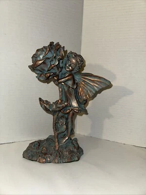Suffolk Fairies Garden Statue Weather Resistant Resin/Fiberglass Olivia Bronze - Image 1 of 4