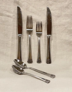 Oneida MELODIA 18/10 Stainless Flatware 6 Piece Place Setting Serving - Picture 1 of 19