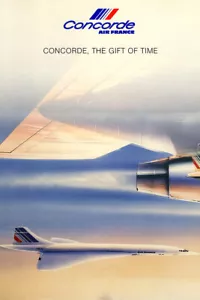 Air France Avion Design Concorde Art Mural Original Décoration Maison - AFFICHE 20x30 - Photo 1 sur 4