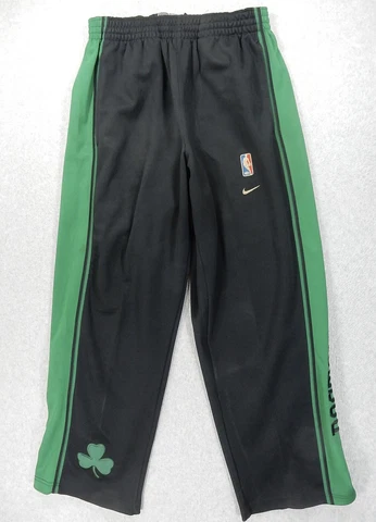 Boston Celtics Nike '63 Basketball WarmUp Pants (Men's Medium) Black/Green Cover