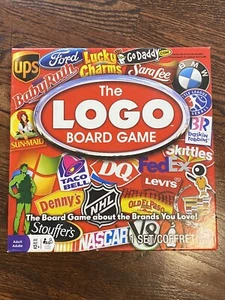 The Logo Board Game Age 12+ for 2-6 Players Complete Some Cards Sealed Super Fun - Picture 1 of 3